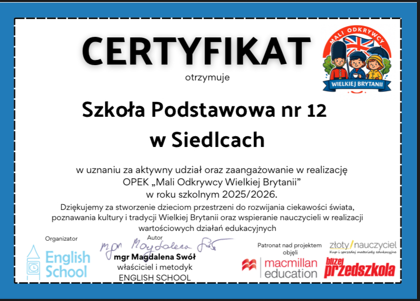 Szkoła Podstawowa nr 12 im. Kornela Makuszyńskiego w Siedlcach